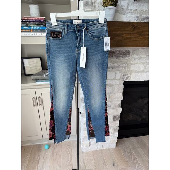 Driftwood Women's Blue Indie Crop Boot St. Lucia Jeans Size 24 - Picture 4 of 11